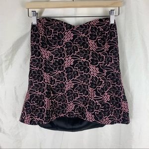 Le Chateau Pink and Black Bustier, Size: XL